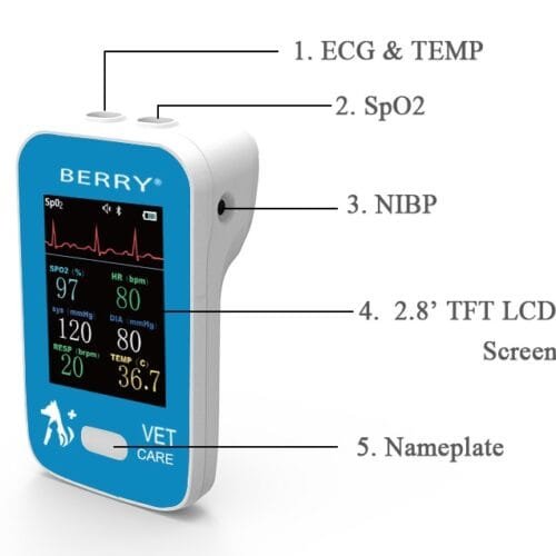 monitor de signos vitales veterinario