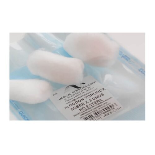 Algodon en torundas x 3 und