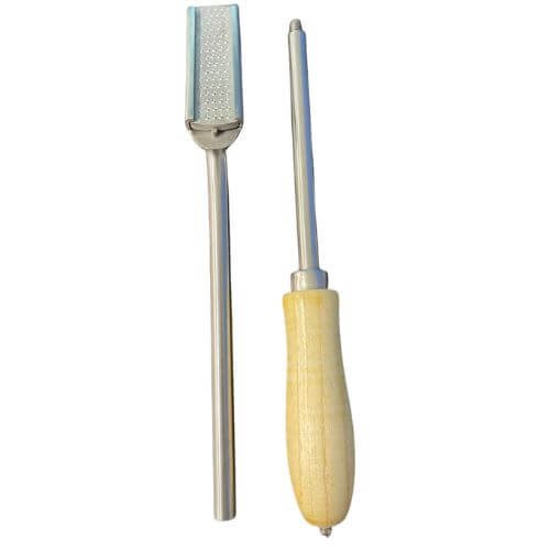 Lima dental equinos en acero inoxidable