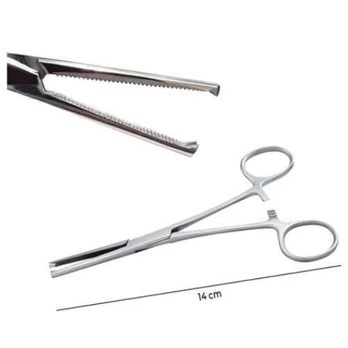 Pinza Kocher hemostática 1x2 dientes